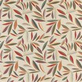 Designer Fabrics Designer Fabrics K0022A 54 in. Wide Red; Orange; Gold; Green And Blue; Foliage Leaves Contemporary Upholstery Fabric K0022A